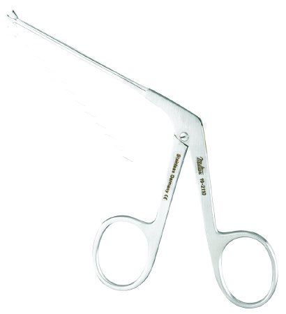 Forceps Ear Micro Alligator 3-1/4' Shaft Serrated Jaws 0.8mm Wide by Integra York PA, Inc. (Miltex)  ID 19-2100